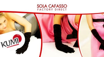 Cimdiņi - elegants kokteiļkleitu vai kāzu kleitu aksesuārs no Sola Cafasso Factory Direct -78%