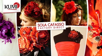 Заколка или аксессуар для коктейльного платья с цветочным мотивом от SOLA CAFASSO FACTORY DIRECT -43%