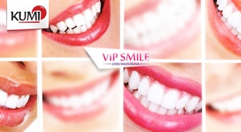 Zobu balināšana VIP SMILE bez kaitīgiem peroksīdiem. Iemirdzies ar Holivudas smaidu! -58%
