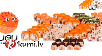 FUGU SUSHI: Комплект суши SET HONTOU (58 шт) или суши SET Sendai (72 шт) с безупречным качеством!