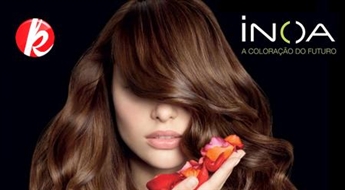 Инновационная покраска волос L'OREAL INOA без аммиака в один тон или мелирование или омбре + стильная стрижка + кератиновая маска + укладка -68%