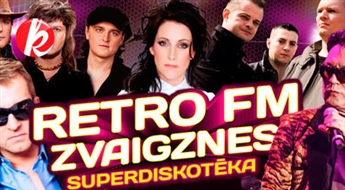 Biļetes uz superdiskotēku „Retro FM zvaigznes” 25.jūlijā Lucavsalas atpūtas parkā! -40%