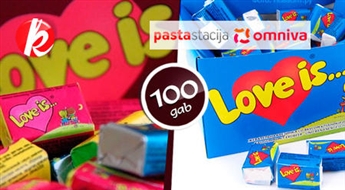 Оригинальные жвачки «Love Is...» (100шт). Выбери 1 из 5 любимых вкусов детства! Made in Turkey! -27%