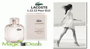 Var izņemt uzreiz! Smaržas Lacoste eau de Lacoste Pour Femme L.12.12 Elegant EDT 90ml testers.