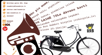 Veļas mazgāšana un žāvēšana+piedalies loterijā un iegūsti 70Ls dāvanu karti no Run Rabbit Bicycle ti