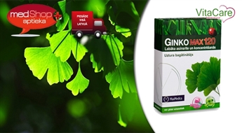 Ginko Max 120 для энергии, памяти и кроовообращения