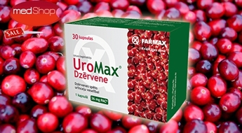 FARMAX:  UroMax® Dzērvene - сила клюквы для здоровья мочевыводящих путей