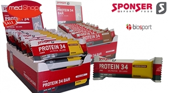 SPONSER: PROTEIN 34 BAR протеиновые батончики для восстановления организма после тренировки (3 х 40г)