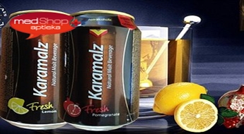 Labākā izvēle veselīgam dzīvesveidam - Karamalz iesala dzēriens ar citronu un granātābolu garšu 2x0.33L