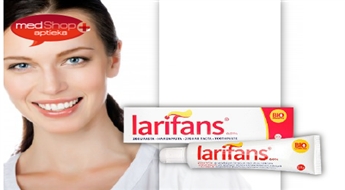 Unikāla Larifans zobu pastas formula palīdz aizsargāt smaganas un mutes dobuma gļotādu