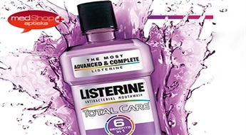 Listerine Total Care antibakteriālais mutes skalojamias šķīdums zobu un smaganu veselībai