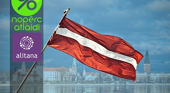 Latvijas Valsts karogs 100x200 ar 50% atlaidi!