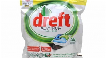 DREFT PLATINUM  58 gab trauku mazgājamās mašīnas kapsulas