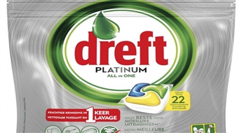 DREFT PLATINUM Lemon 22.gab trauku mazgājamās mašīnas kapsulas