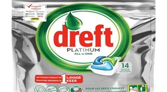 DREFT PLATINUM  14 gab trauku mazgājamās mašīnas kapsulas