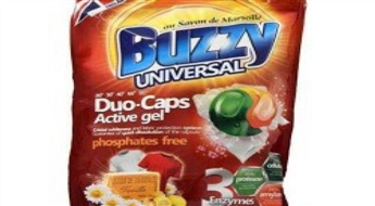 Buzzy universal duo-caps 24 kapsulas ar Marseļas ziepēm krāsainām un baltām drēbēm