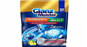 Glanz Meister 30.gb trauku mazgājamās mašīnas kapsulas