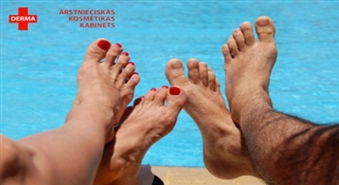 Iegūsti veselas un dabīgi skaistas pēdas! Ārstnieciskā kāju kopšanas procedūra kosmetoloģiskajā kabinetā Derma