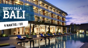 Bali - Dievu sala! Viesnīca Hotel Santika Siligita Nusa Dua 3*(BB) + Lidojums + Transfērs, 9 naktis!