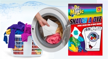 Vienreizējās salvetes Dr.Magic Snatch A Dye krāsas un dubļu uzņemšanai. (20 gab.) - praktisks un efektīvs!