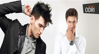 Moderns vīriešu matu griezums salonā „Odri” ar 50% atlaidi! Izveido savu unikālo tēlu!