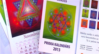 Эксклюзивный настенный календарь Радости (A3 размер) 2013 года всего за 7.00 Ls! Пусть 2013 год станет годом Радости для жителей Латвии!