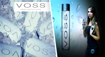 Качественная негазированная или газированная минеральная вода „Voss” (0.375l) в эксклюзивной, стеклянной бутылке со скидкой 57%!