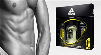 Adidas Intense Touch dāvanu komplekts vīrietim tikai par 4,50Ls! Komplektā: Adidas Intense Touch EDT 50ml + 250ml dušas želeja + 150ml dezodorants. Iepriecini savu vīrieti ar patīkamu dāvanu!