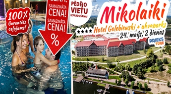 Divas neaizmirstamas dienas četrzvaigžņu viesnīcā Hotel Golebiewski + akvaparks “Tropikana”. Pavadiet brīvdienas ar prieku!