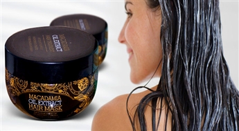 Eksotiskais skaistums! Macadamia oil ekstrakt matu maska (250 ml) ar 40% atlaidi! Atjauno, uzlabo matu struktūru!