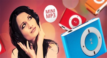 PIEGĀDE VISĀ LATVIJĀ! Mini MP3 atskaņotājs par SUPER cenu! Tava mūzika vienmēr līdzi!