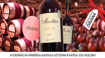 Martius Selection 14% Spānijas 2008. gada sausais rozā vīns (75 cl) ar 52% atlaidi! Svinam un baudām dzīvi!