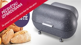 PIEGĀDE VISĀ LATVIJĀ! Ērtai un higēniskai maizes izstrādājumu glabāšanai - King Hoff-1083 maizes kaste tikai par 11.99 Eur!