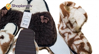 Marando: Ботиночки или тапки для мужчин и женщин из натуральной овечьей шерсти