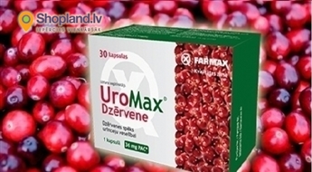 FARMAX: UroMax® Dzērvene - dzērvenes spēks urīnceļu veselībai