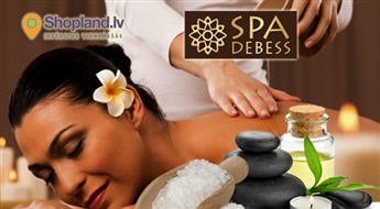 Spa Debess: Классический массаж всего тела (70 мин) с ароматическими маслами и пилинг с морской солью
