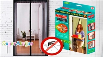 Aizsargsiets pret kukaiņiem Magic Mesh - atstāj odus, knišļus un mušas aiz durvīm