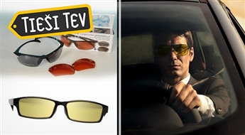 Поляризованные очки для водителей и спортсменов (2 in 1) для улучшения видимости
