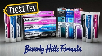 Beverly  Hills Formula baltinošās zobu pastas un mutes skalojamais līdzeklis - Baltāki zobi jau divās nedēļās!