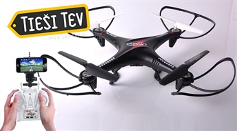 Pilnīgi jauna tehnoloģija – drons jeb lidojošs bezpilota aparāts!