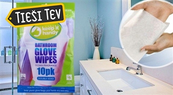 Handy mitrinātas salvetes vannas istabas un tualetes virsmu tīrīšanai