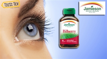 Препарат Jamieson® Bilberry N60 с экстрактом черники для здоровья глаз и хорошего зрения