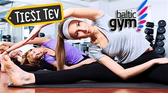 Спорт-клуб Baltic Gym: неограниченный абонемент на 1 месяц в тренажерном зале и / или на групповые занятия!