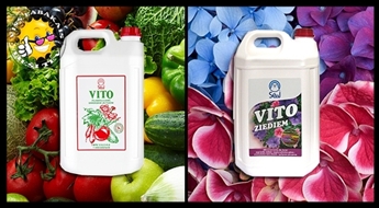 Vito удобрение для овощей и цветов (5L) или Vito Pro удобрения для цветов (5L)