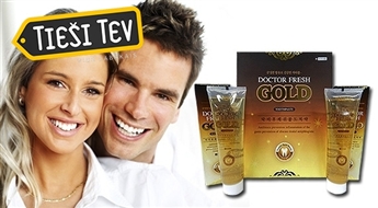 Zobu pasta Doctor Fresh Gold ar zeltu 2x 200 g skaistam un veselīgam smaidam