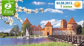 Однодневное путешествие в Литву в августе всего за 12 Ls. Могучий Тракайский замок и волшебная столица Вильнюс!