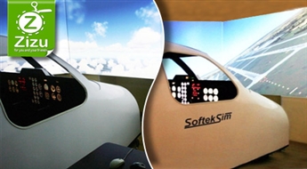 Aviolidojuma simulators „SoftekSim”, kas ļauj stūrēt īsta pilota vadībā, ar 52% atlaidi. Lidojam uz savu floti!