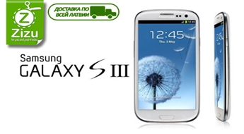 PAPILDU KUPONI: Populārais viedtālrunis Samsung i9300 Galaxy S III baltā krāsā ar Android 4.0 tikai par Ls 255. Piegāde VISĀ LATVIJĀ!