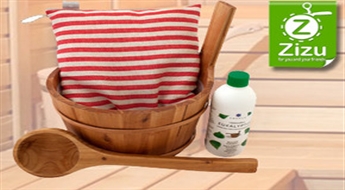 Банный комплект: подушечка, деревянная кадка и ложка, эвкалиптовый аромат – всего за 29,9 €!