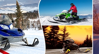 Aizraujošs brauciens ar sniega motociklu (30 minūtes vai 1 stunda)